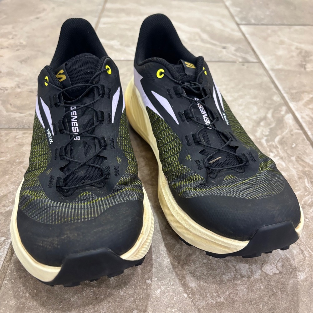 Salomon S/LAB Genesis Trail Running Shoes Black Yellow Matryx 474437 Womens 9 - Picture 12 of 14